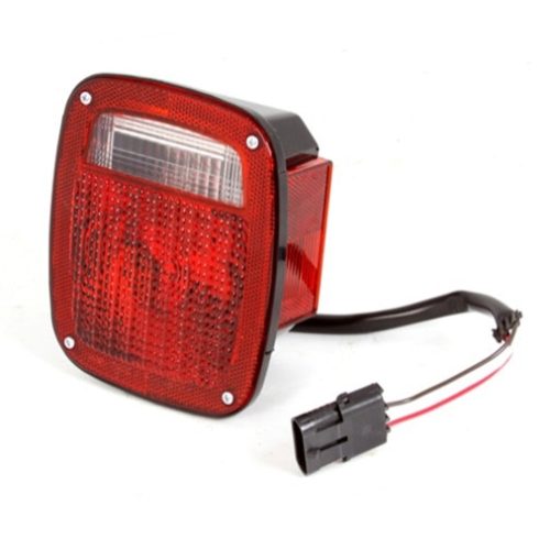 Omix-Ada 12403.12 Right Hand Tail Light with Black Housing