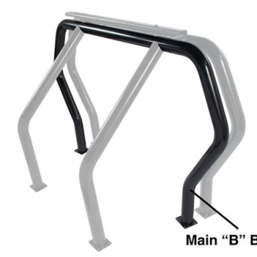Go Rhino 91002B Bed Bar Component – “B” Main Bar – Black Powdercoat