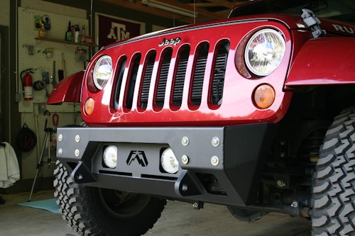 Fab Fours JK07-B1855-1 FMJ Stubby Winch Front Bumper - Image 2