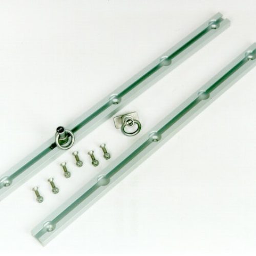 Hi-Lift Jacks SWR22S 22” Silver Set. 2 anodized aluminum rails, 2 stainless steel locking slides.