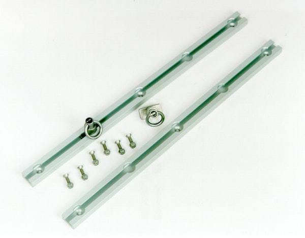 Hi-Lift Jacks SWR22S 22'' Silver Set. 2 anodized aluminum rails, 2 stainless steel locking slides.