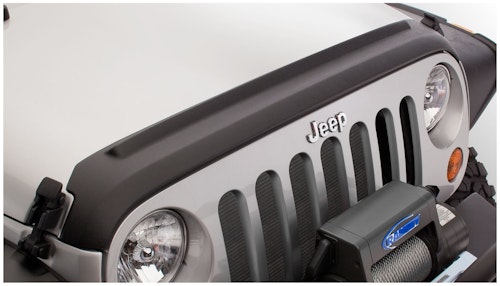 Bushwacker 14061 Trail Armor Hood Stone Guard; Black