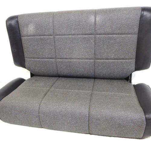 1997 – 2002 Jeep Wrangler TJ 2DR OEM Rear Seat Dark Grey Vinyl #0780