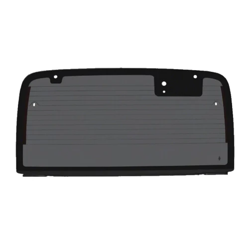 Hard Top Back Glass with Defrost; Gray Tint (03-06 Jeep Wrangler TJ)