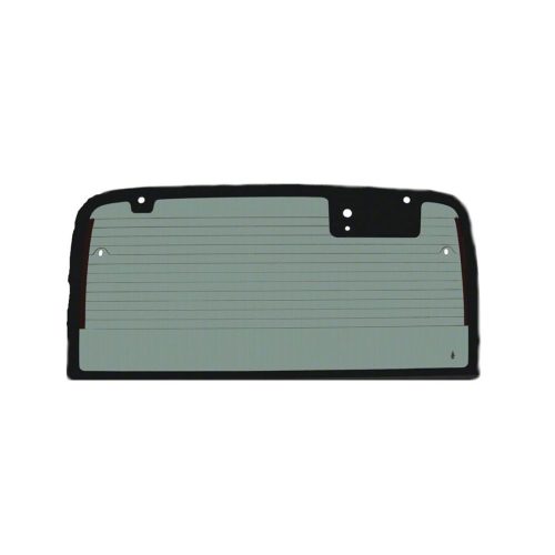 Hard Top Back Glass with Defrost; Gray Tint (97-02 Jeep Wrangler TJ)