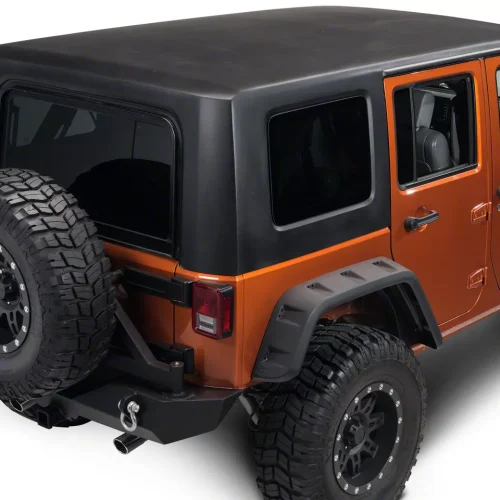 Two-Piece Hard Top; Black (07-18 Jeep Wrangler JK 4-Door)